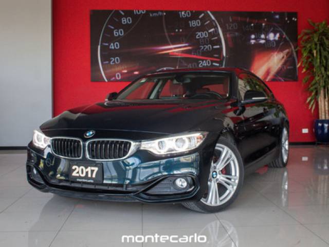 BMW Serie 4 2.0 430ia Gran Coupe Sport Line At 2017 Trasera azul $528.000