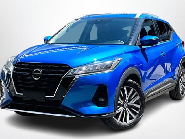 Nissan Kicks 5 PTS PLATINUM, 16L, TA, A/AC AUT, PIEL, GPS, RA SUV gasolina azul $399.000